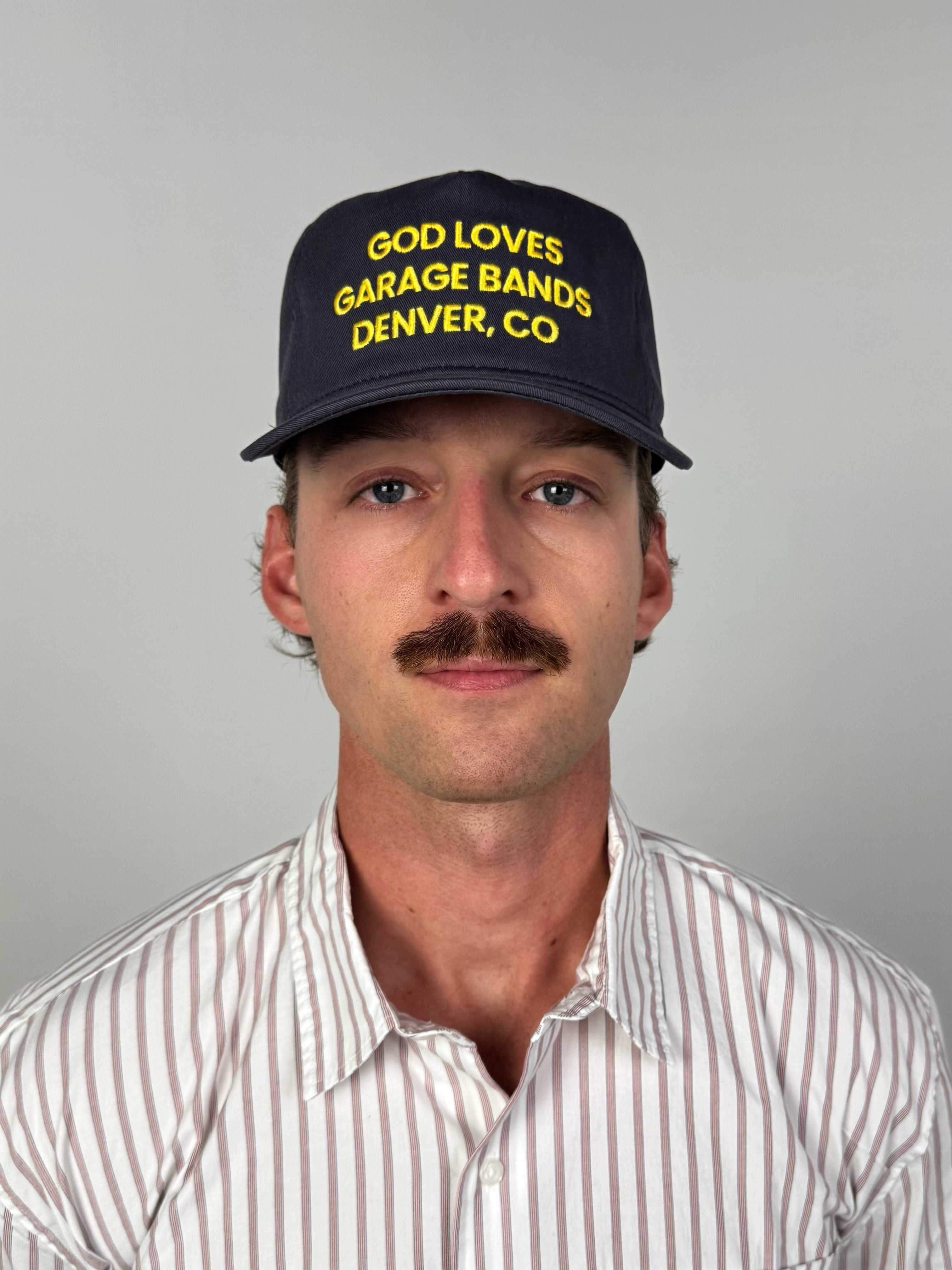 GOD LOVES GARAGE BANDS SNAPBACK - Navy