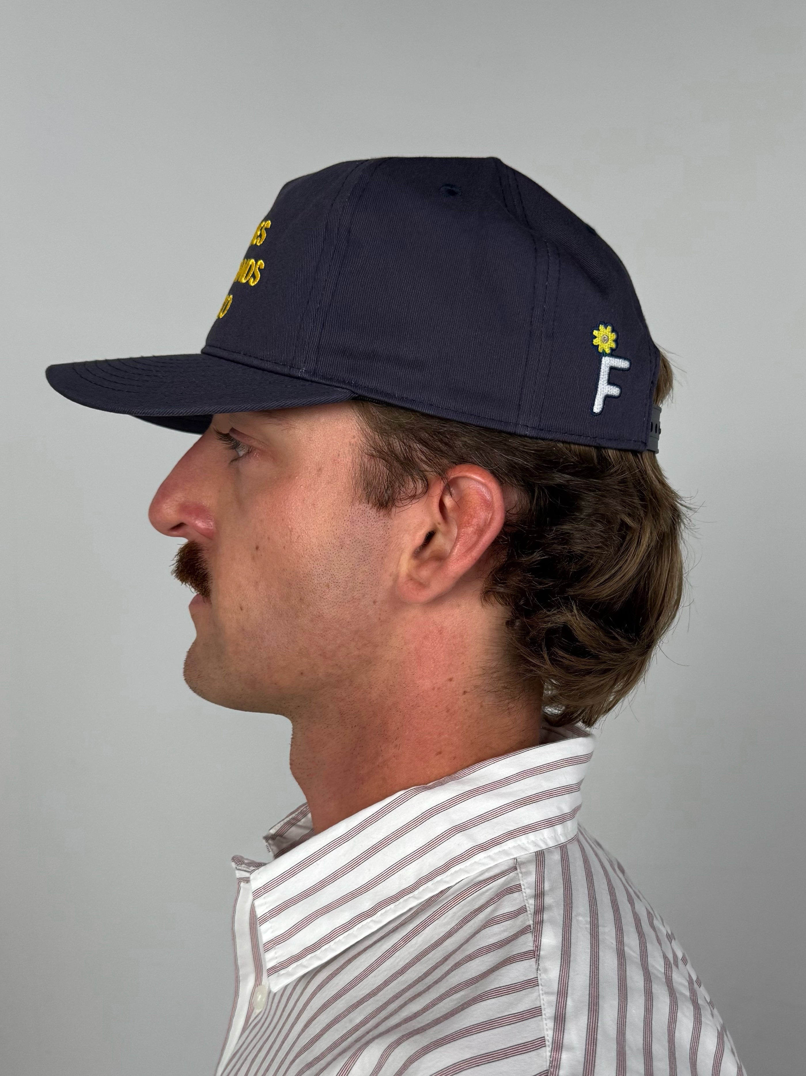 GOD LOVES GARAGE BANDS SNAPBACK - Navy