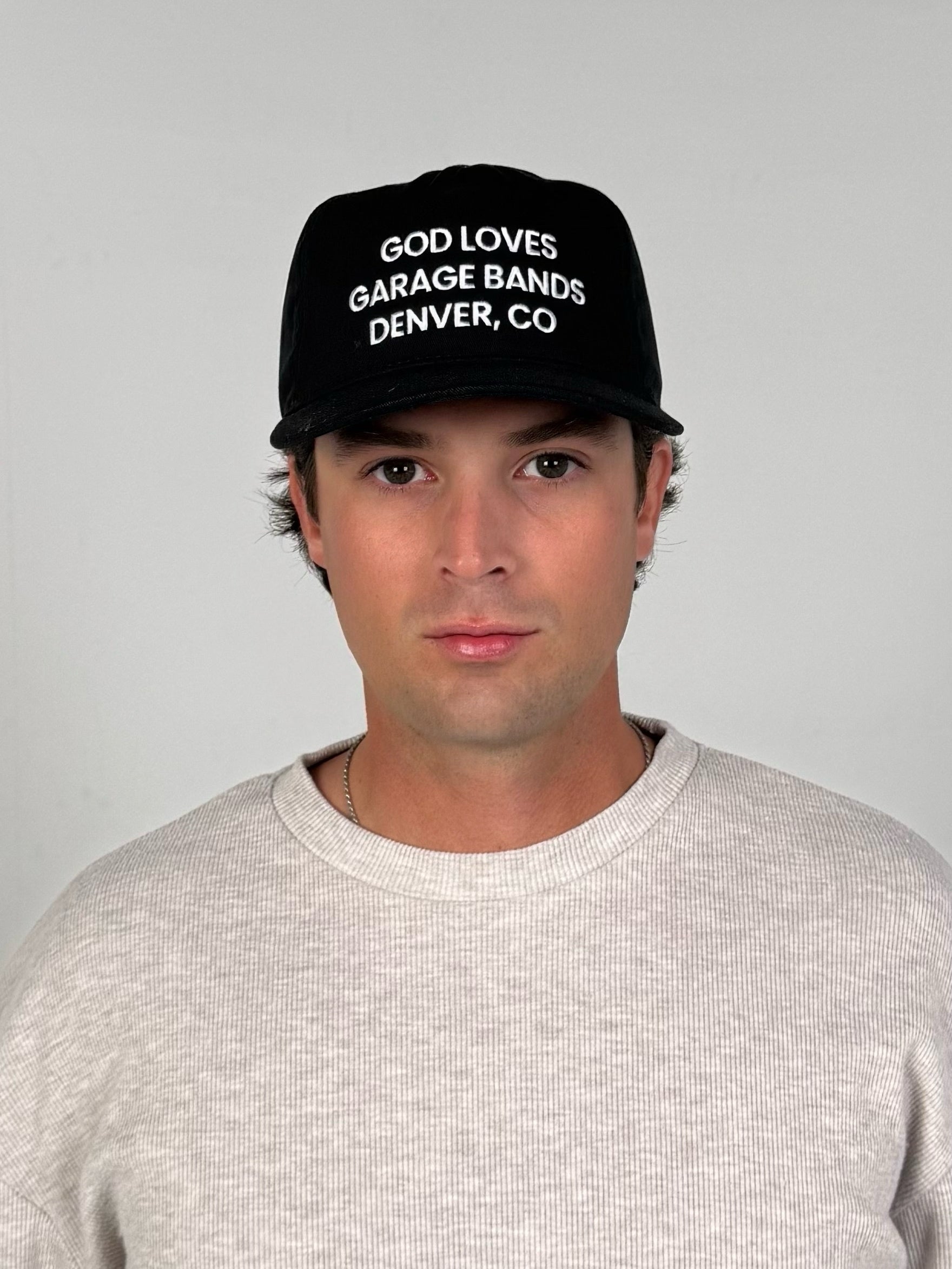 GOD LOVES GARAGE BANDS SNAPBACK - Black