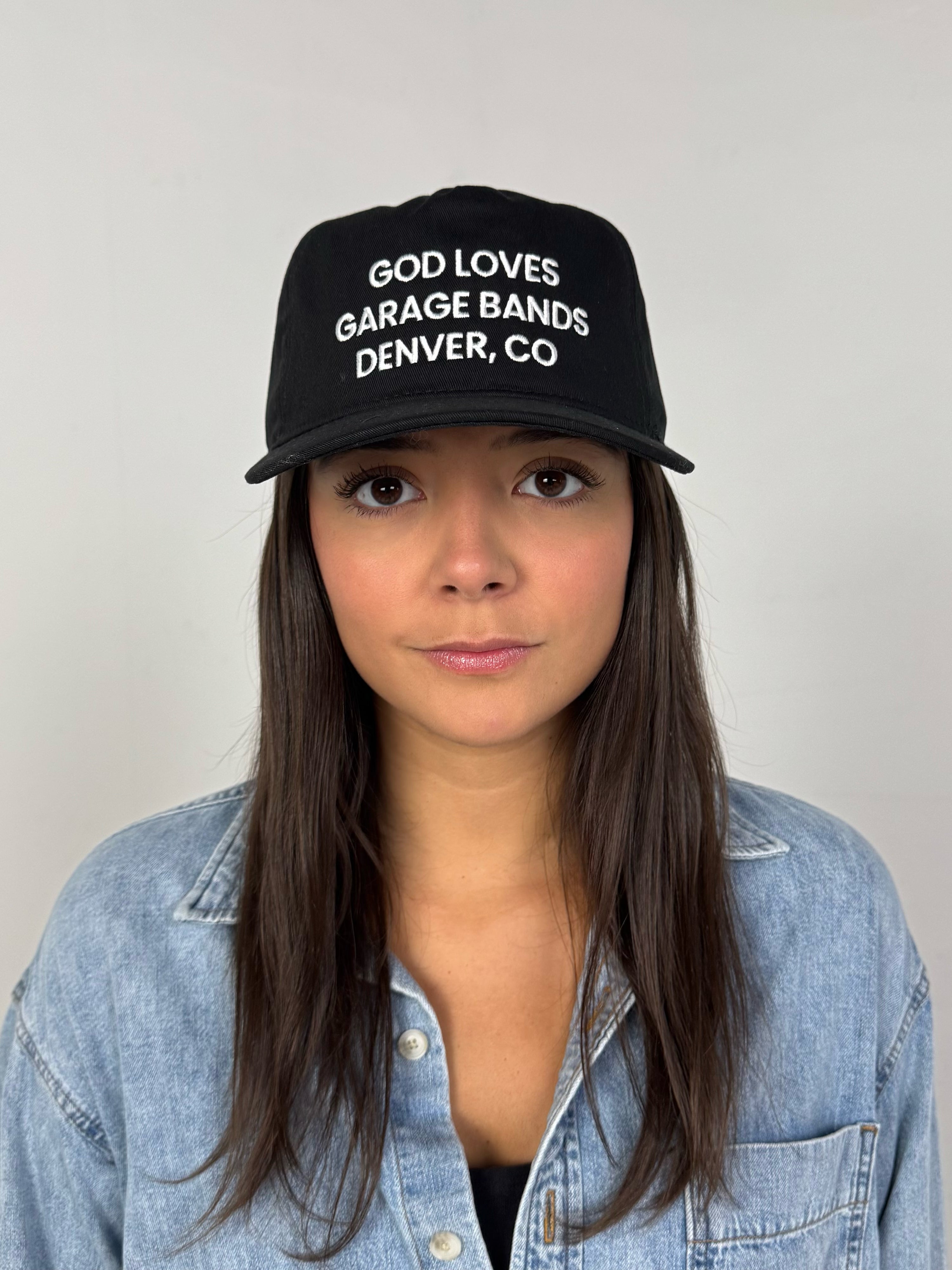 GOD LOVES GARAGE BANDS SNAPBACK - Black