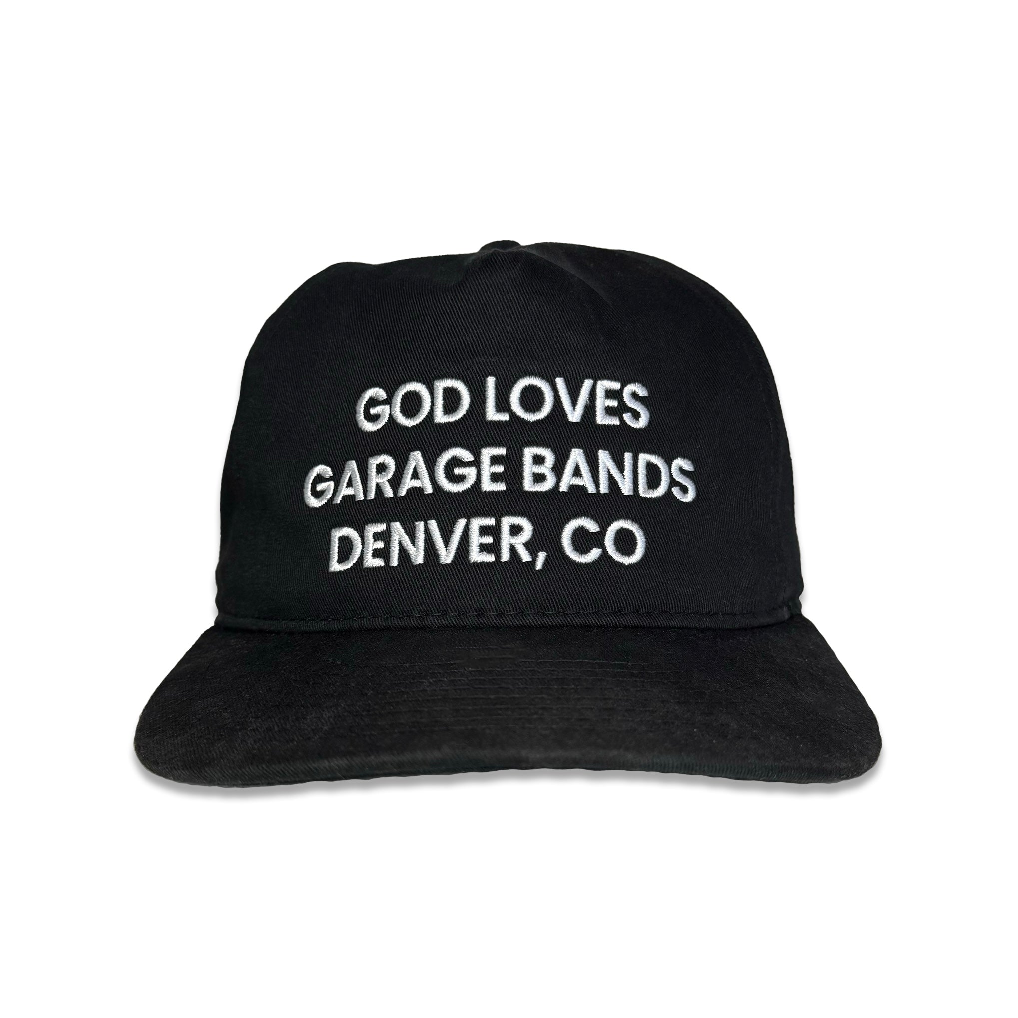GOD LOVES GARAGE BANDS SNAPBACK - Black