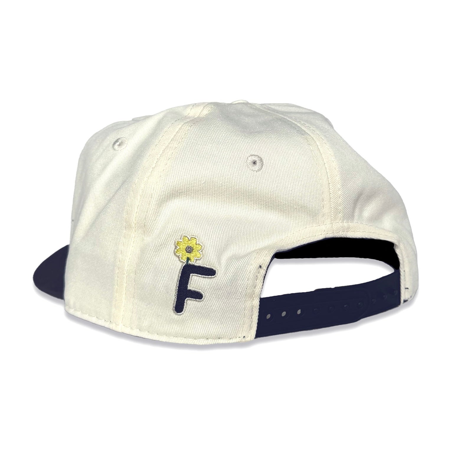 GOD LOVES GARAGE BANDS SNAPBACK - Cream / Navy