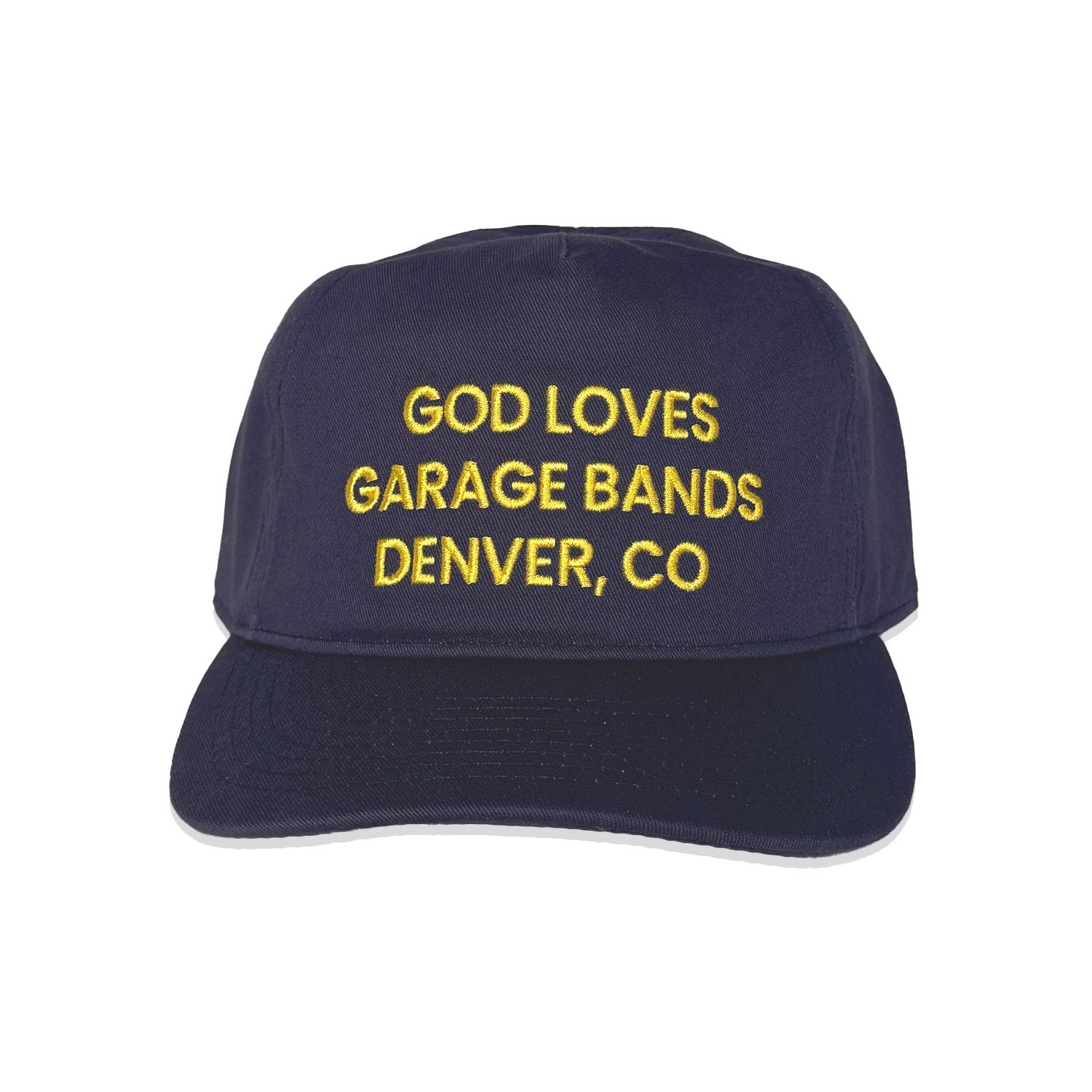 GOD LOVES GARAGE BANDS SNAPBACK - Navy