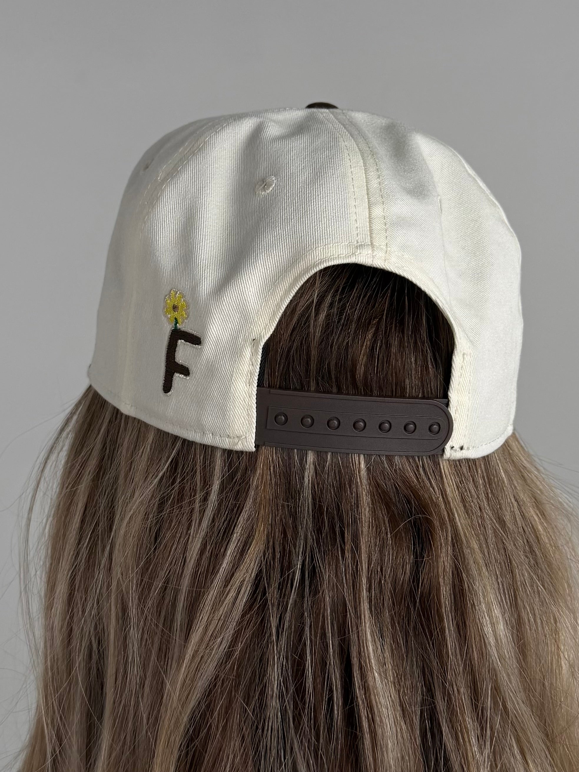 GOD LOVES GARAGE BANDS SNAPBACK - Cream / Brown